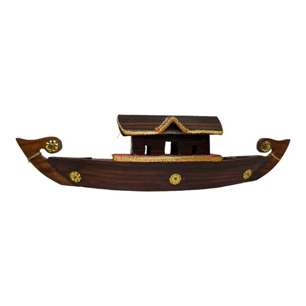 Vintage Wooden Snake Boat